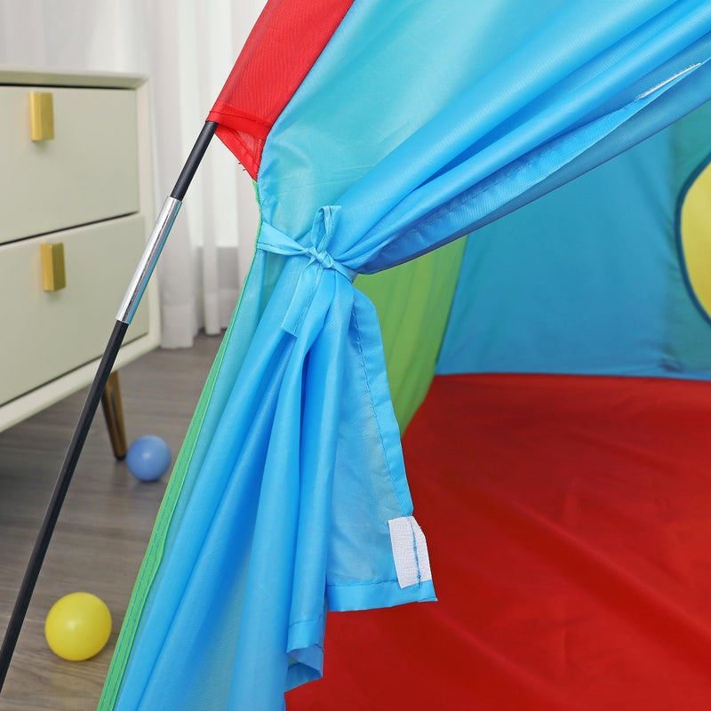 LimitlessFunN Rainbow Kids Play Tent | Includes Star Lights & Carrying Case |, Children Dome Playhouse for Boys, Toddlers, Indoor & Outdoor, 48" D x 48" W x 36" H - Image 4